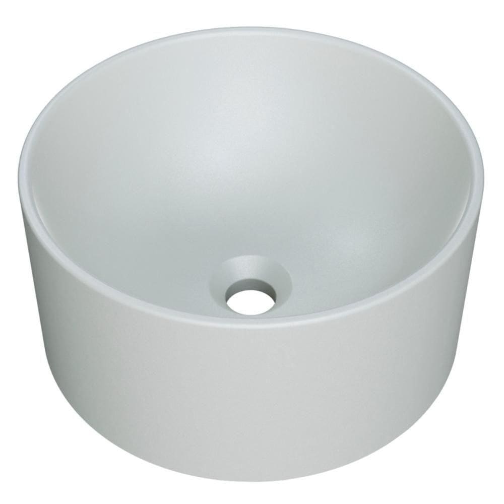 Cuba Pia Para Banheiro Redonda 30cm Celine C08 Cinza - Mpozenato