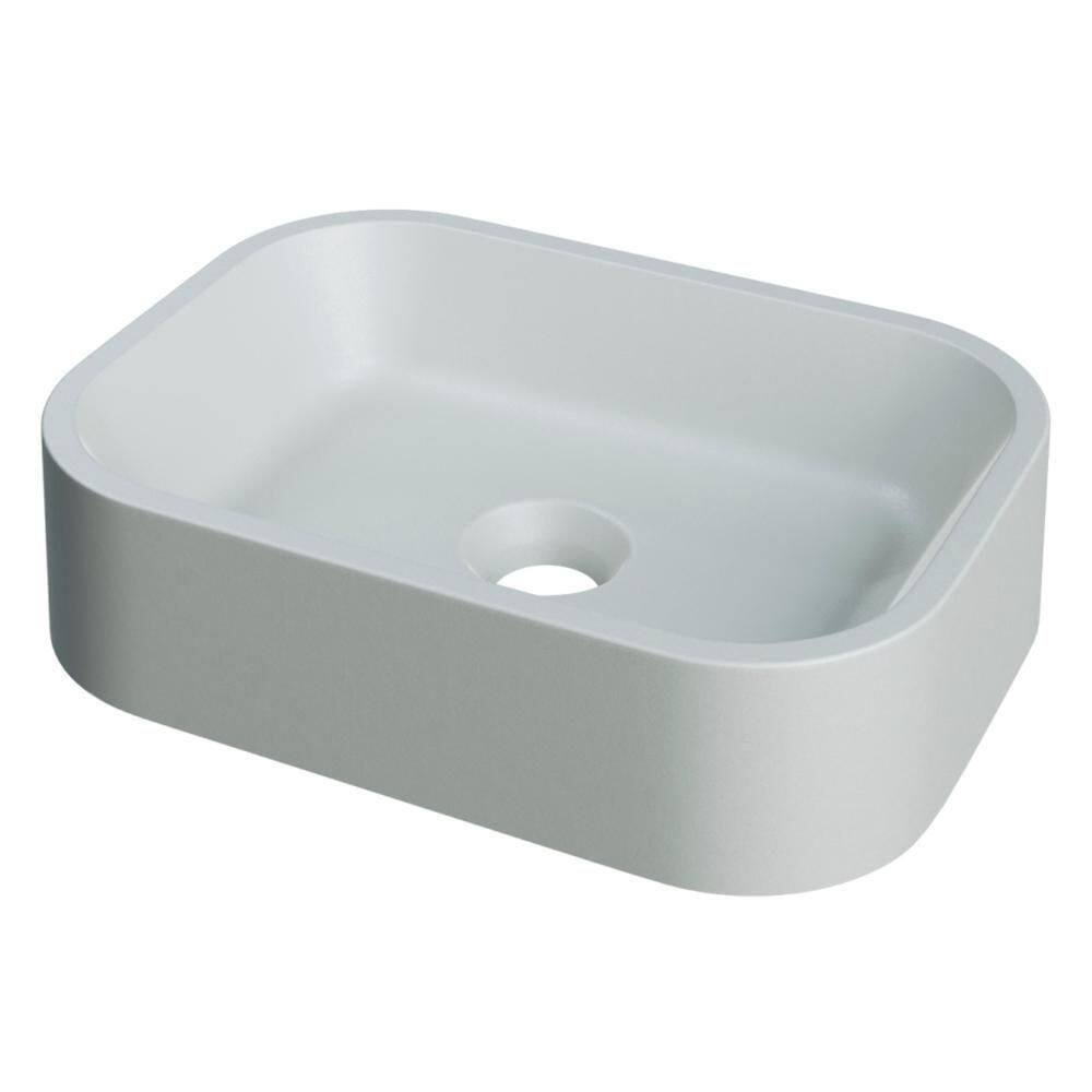 Cuba Pia Para Banheiro Retangular 38cm Dalila C08 Cinza - Mpozenato