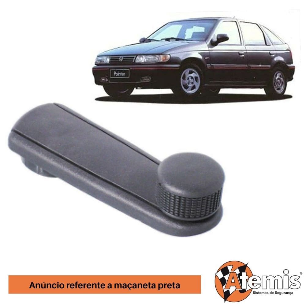 1498 - Macaneta Vidro Esq / Dir Preta - Logus / Pointer Tds - Atemis