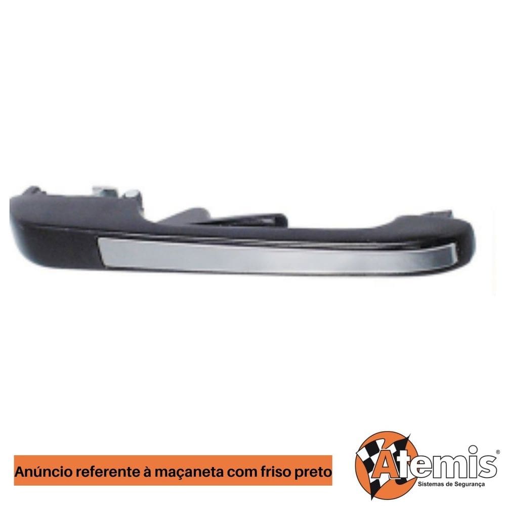 1264 - Macaneta Ext Dir Tras F Preta - Santana / Quantum 85 / 90 - Atemis