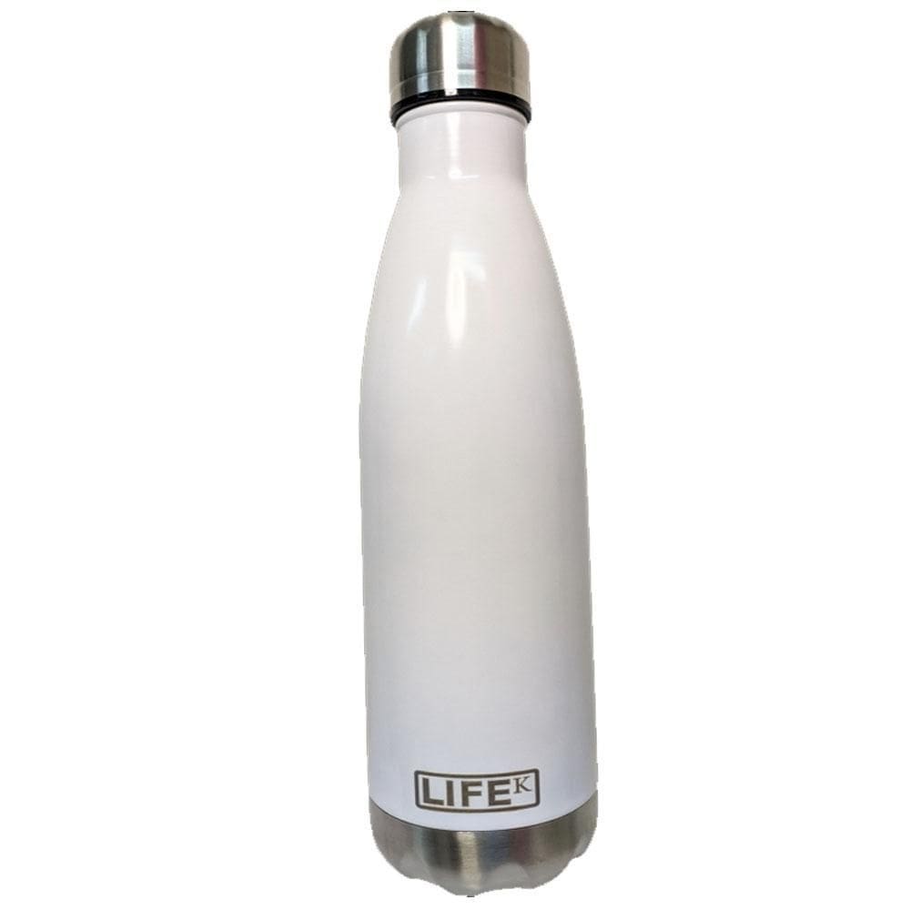 Garrafa Térmica Em Aço Inox 500Ml De Parede Dupla Branco
