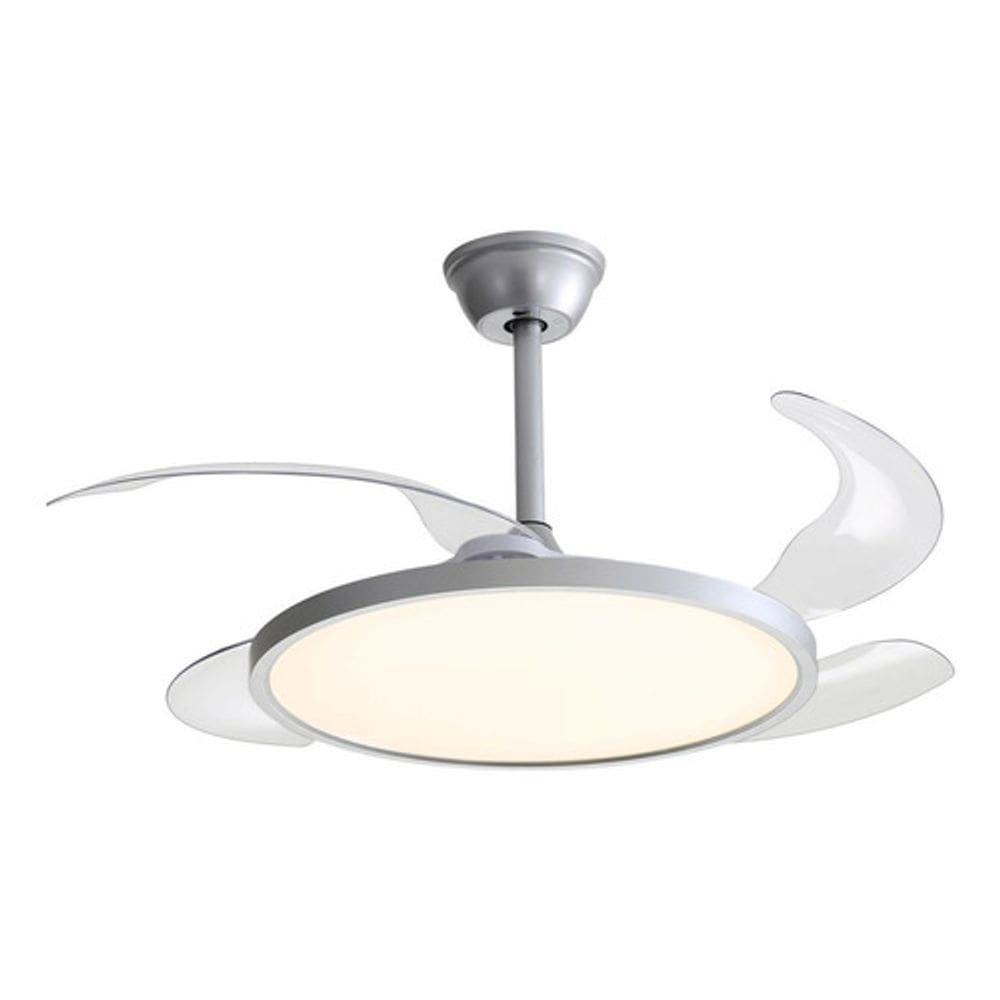 Ventilador De Teto Prata Bivolt 37w 110cm Lotus
