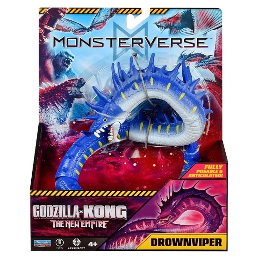 Godzilla Vs Kong Novo Império – Boneco Totalmente Articulado e Posicionavel Drownviper 15 Cm - Sunny