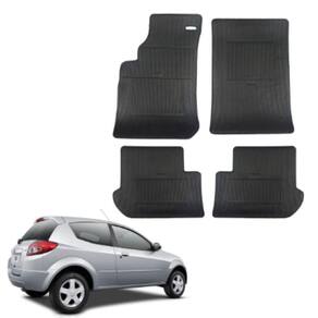 Tapete Borracha Ford Ka 1997 Até 2013 Preto 4 Peças