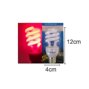 Kit 5 Lampadas Luz Rosa Espiral 16W 127V E27 Decorativa Casa