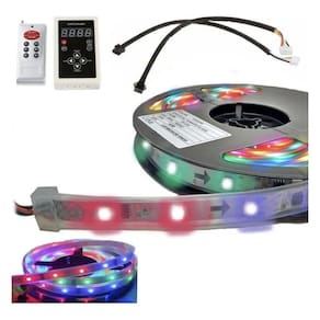 Fita Led Digital 6803 Rgb 133 Efeitos - Impermeável - 5m