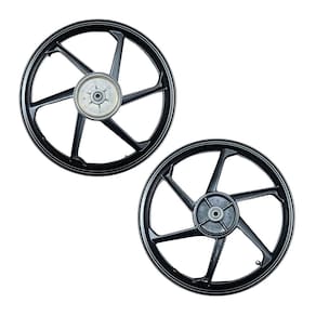 Roda Liga Leve Disco Preta 6 Palitos Factor125 150 Fazer150