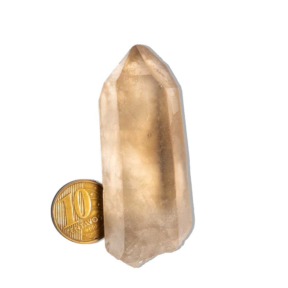 01 Ponta Quartzo Toque Fumê Bruto 50 a 100g 6 a 8cm Tipo B