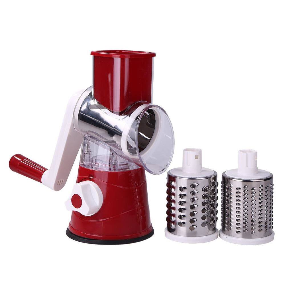 Cortador Fatiador Legumes Verdura Ralador 3 Laminas Cor:Vermelho