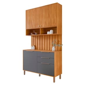 Aéreo com Balcão Painel Divina 120cm 4 Portas e 2 Gavetas
