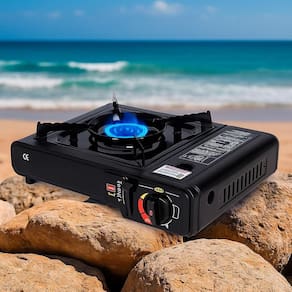 Mini Fogão Fogareiro Regulável Para Camping E Pesca