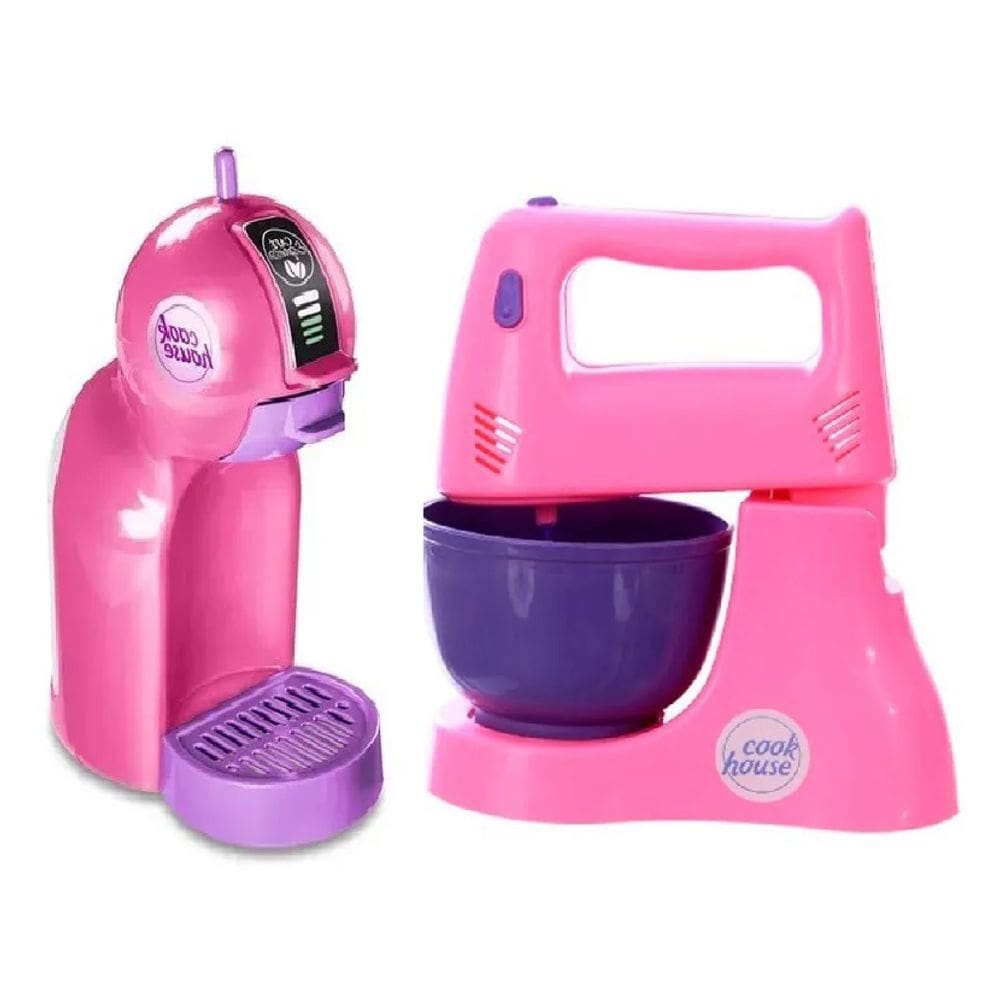 Kit 2 Brinquedos -1BATEDEIRA, 1 CAFETEIRINHA  Altimar