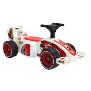 Carrinho Rolimã Zippy Kart Branco e Vermelho - 9489 - Zippy Toys