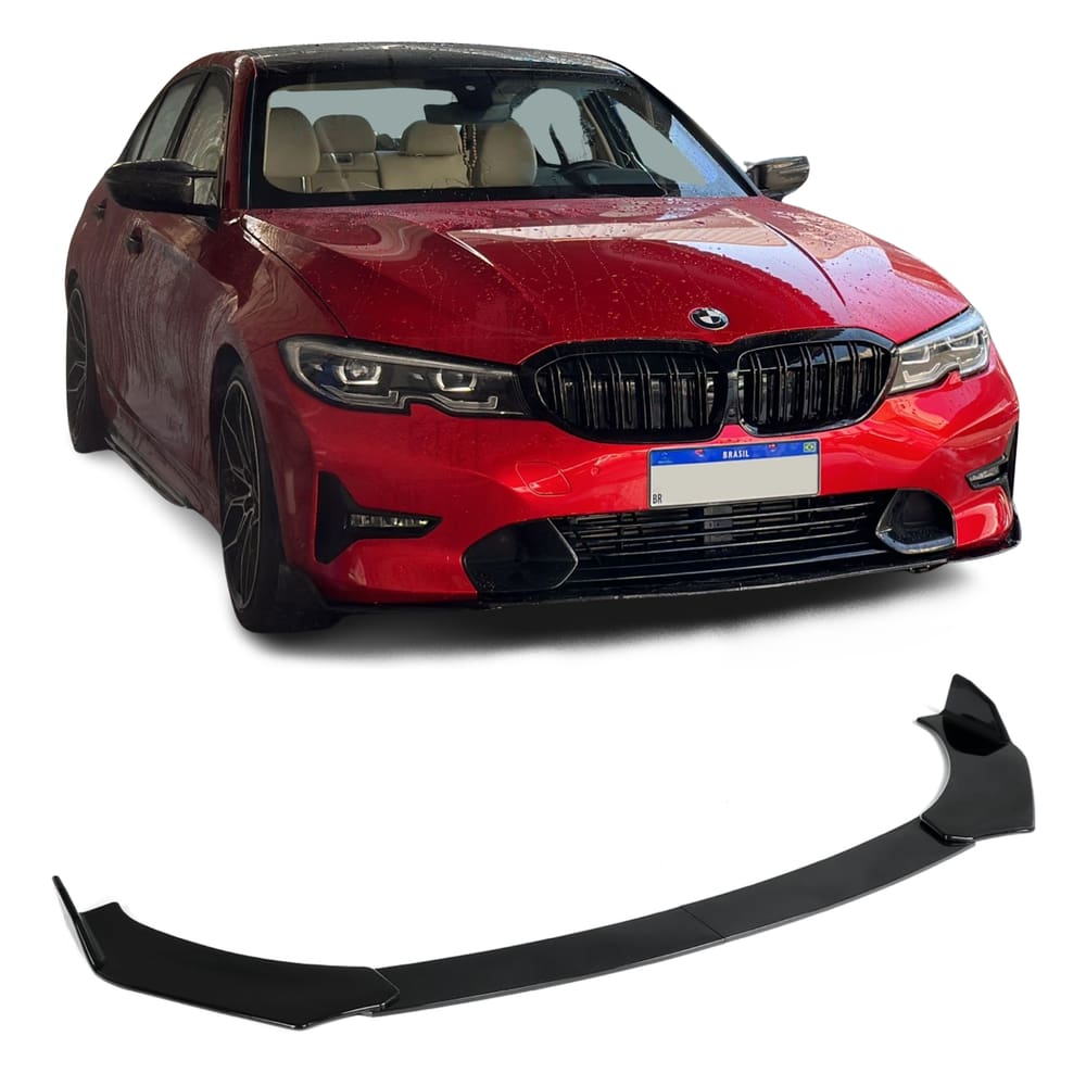 Spoiler Aerofólio Frontal BMW 320 330 GP Sport Black Piano