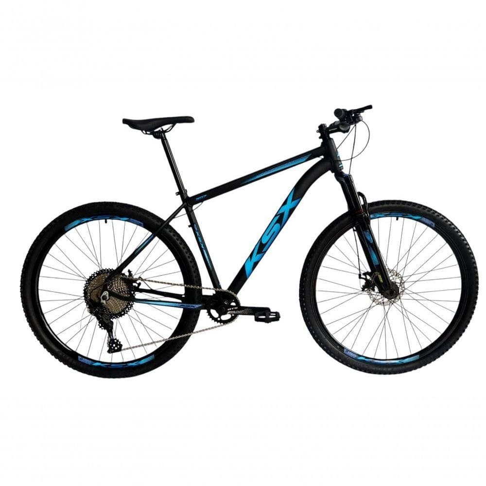 Bicicleta Aro 29 Ksx Sd7 12v Garfo Com Trava K7 11/50 Freios Hidráulicos Kit 1x12 - Preto/azul Tam. 15