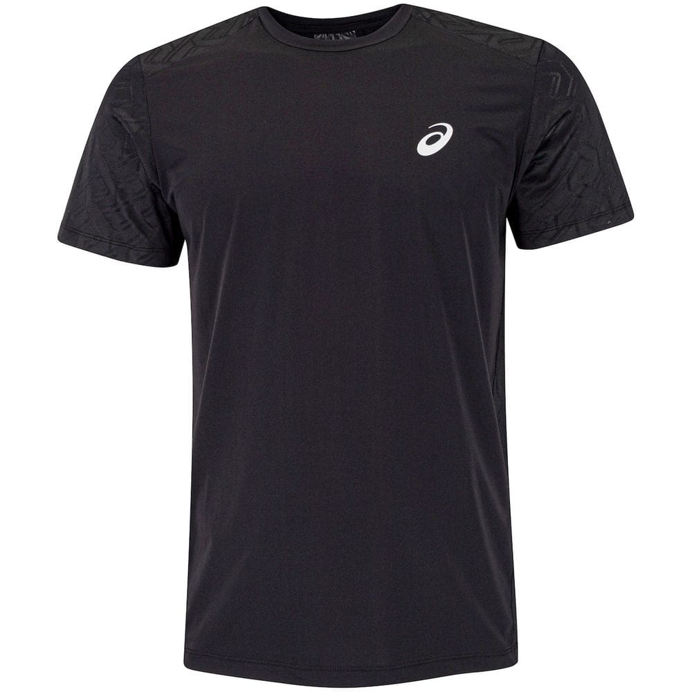 Camiseta Masculina ASICS Manga Curta Jacquard Anti Odor Cava Tradicional