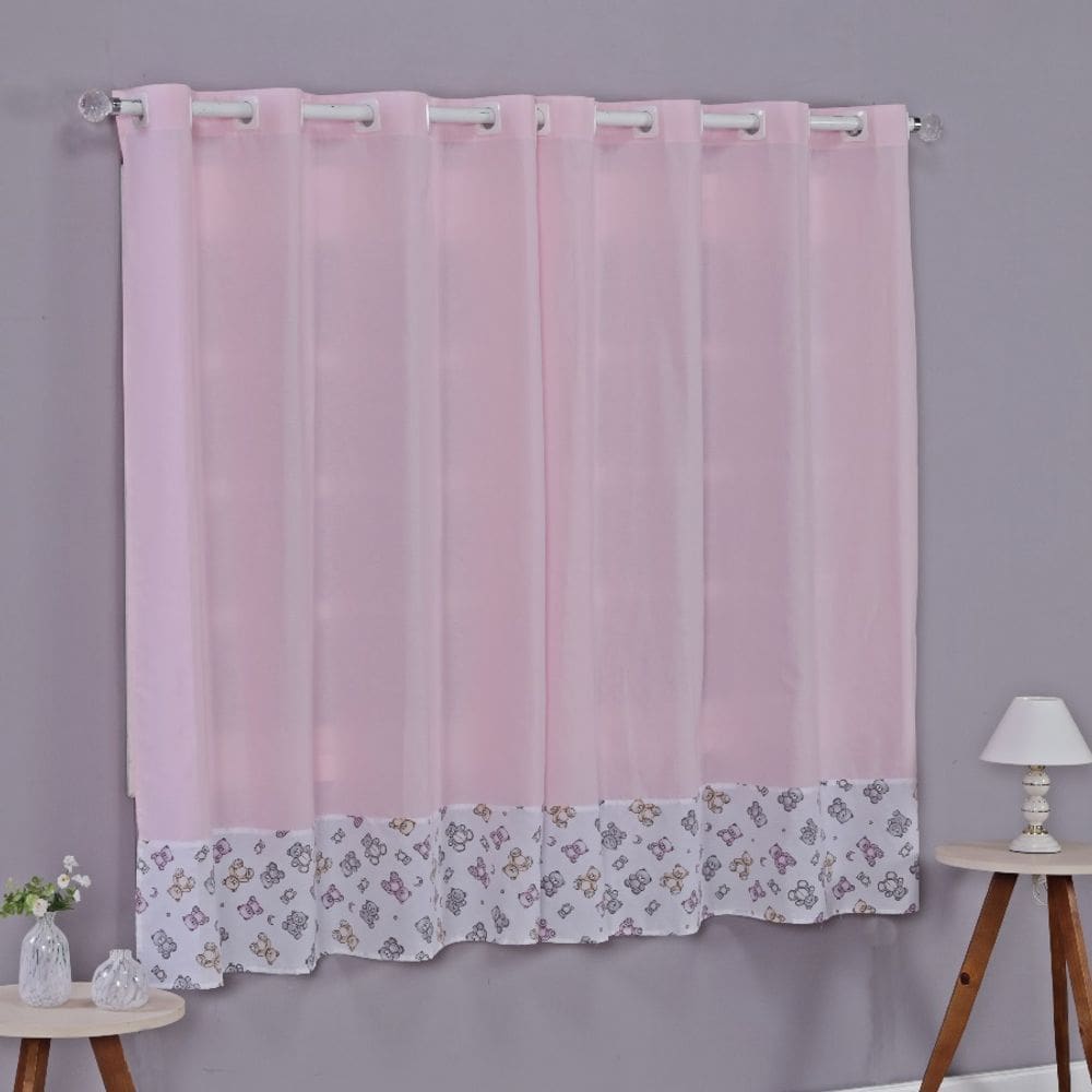 Cortina Baby 2 Metros Quarto de Bebê Infantil Menino Menina Varão Simples