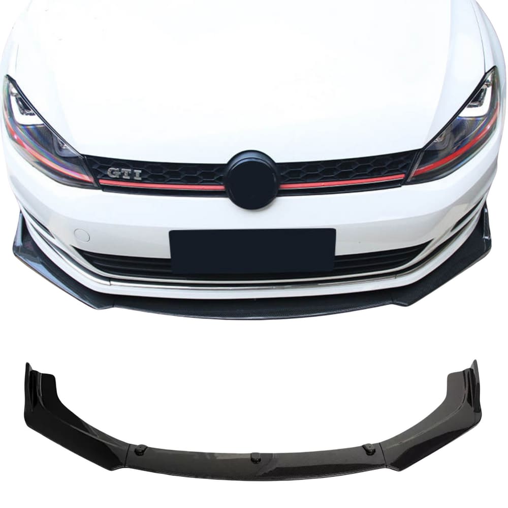 Spoiler Aerofólio Frontal Universal Preto BMW AMG Vw Audi Gm