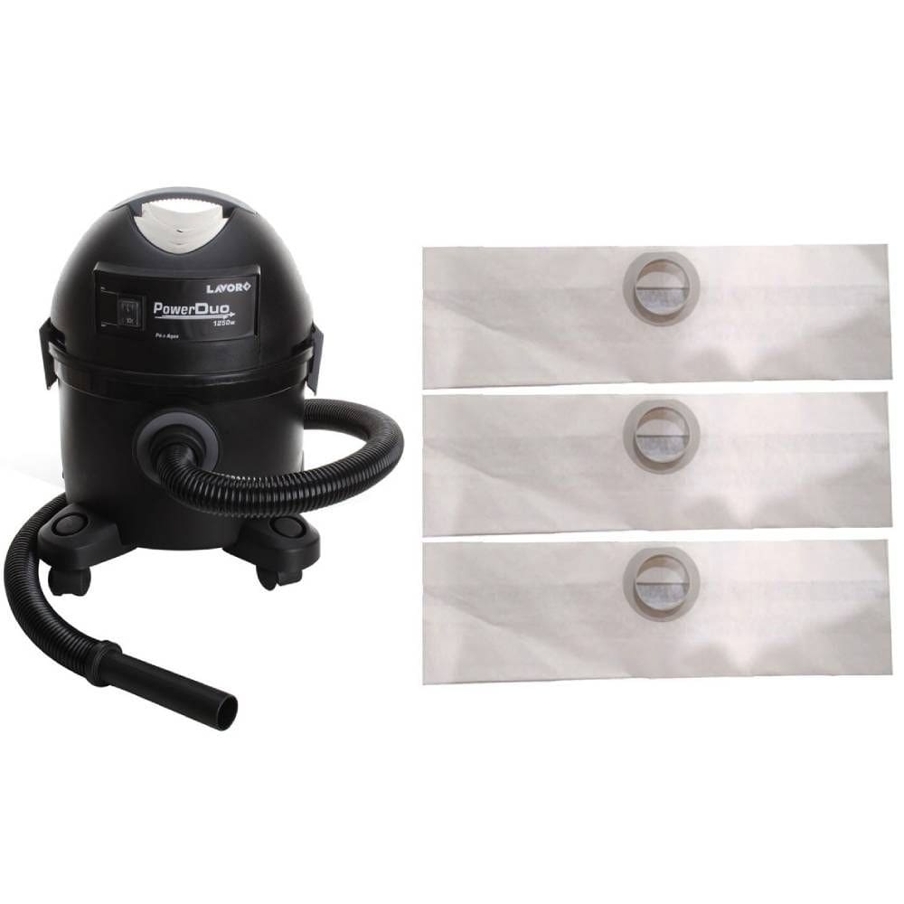 Saco Descartável Aspirador Pó Lavor Wash Power Duo Com 3 Unidades