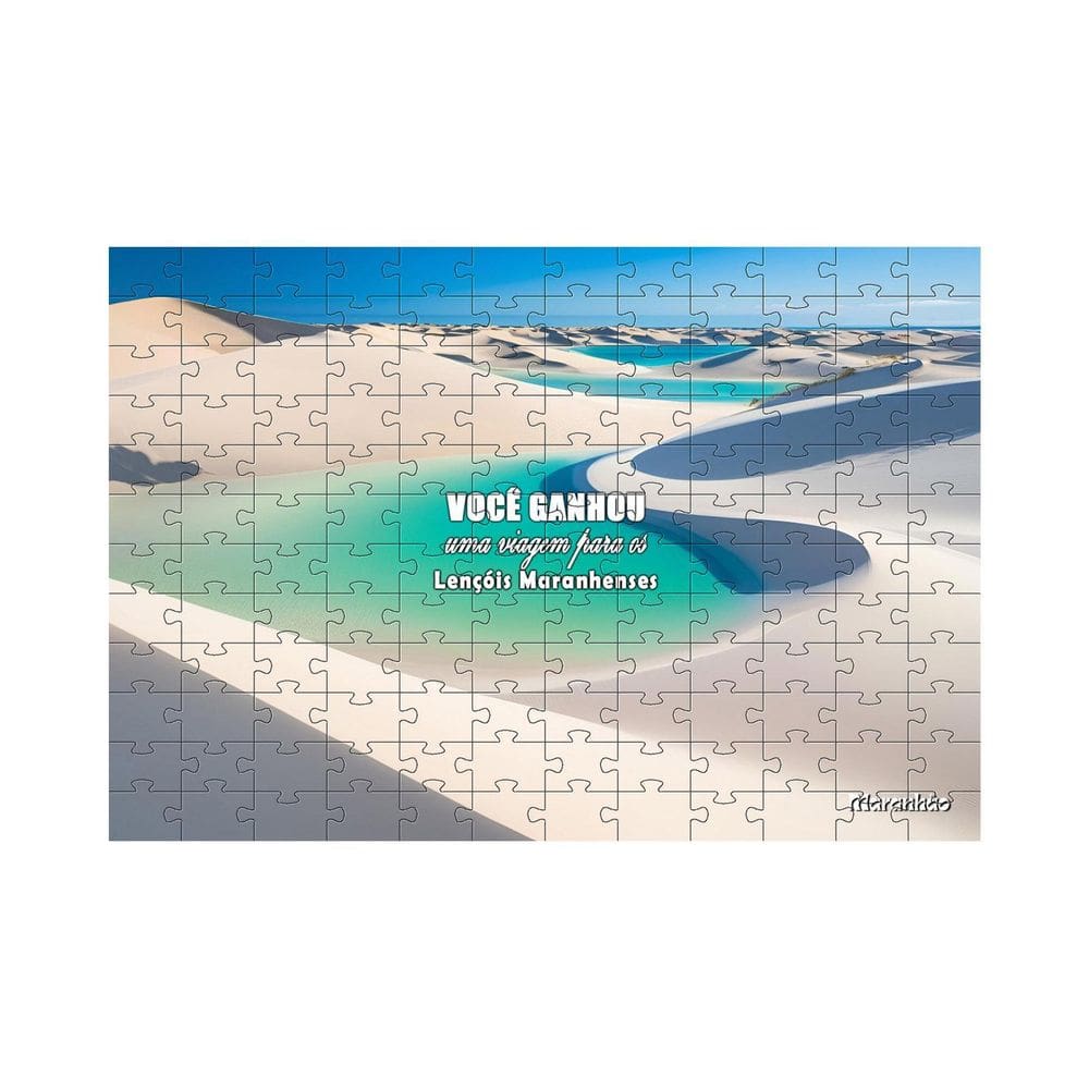 Quebra-Cabeça Para Presentear Viagem Surpresa 150 Peças Mdf