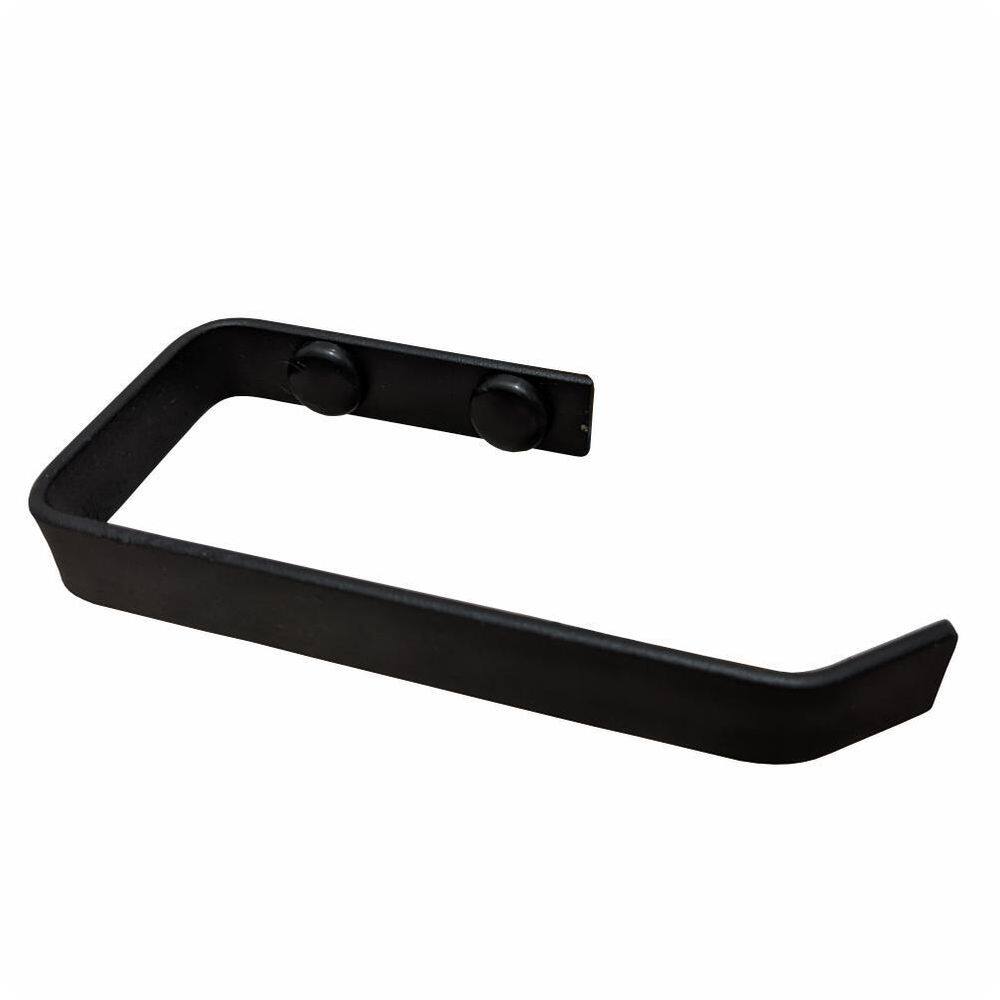 Porta Papel Higiênico Parede Para Banheiro Preto Fosco Supremo