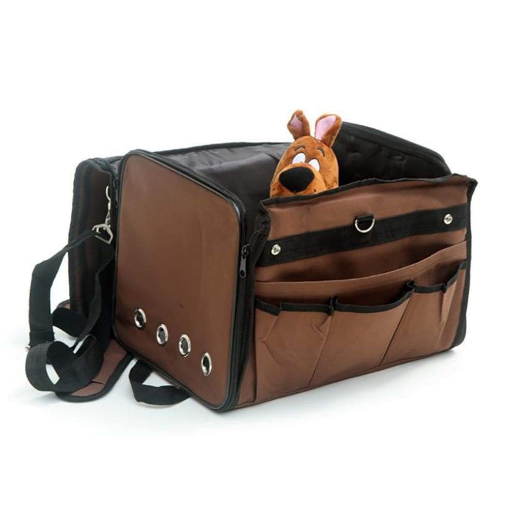 Assento Veicular Para Pets Marrom Totoalmente Dobrável