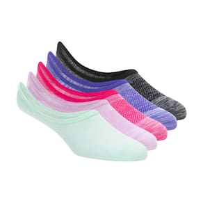 Meia 5 Pares Feminina Liner Microfiber Colorido Skechers