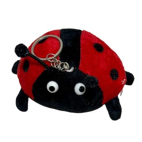 Mini Joaninha De Pelúcia Chaveiro Fofa Infantil - 10cm