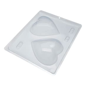Kit 10 Formas De Acetato Bwb Coração Chocolate 200G