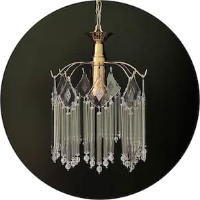 Lustre Pendente De Teto Cristal Vidro Sala/Quarto - Prmoção
