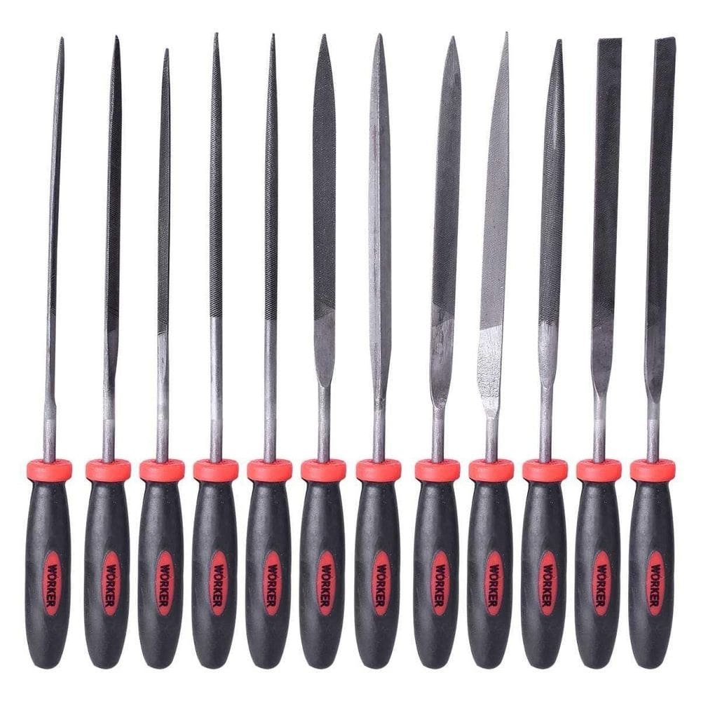 Jogo Limas Agulha 12Pc - Worker