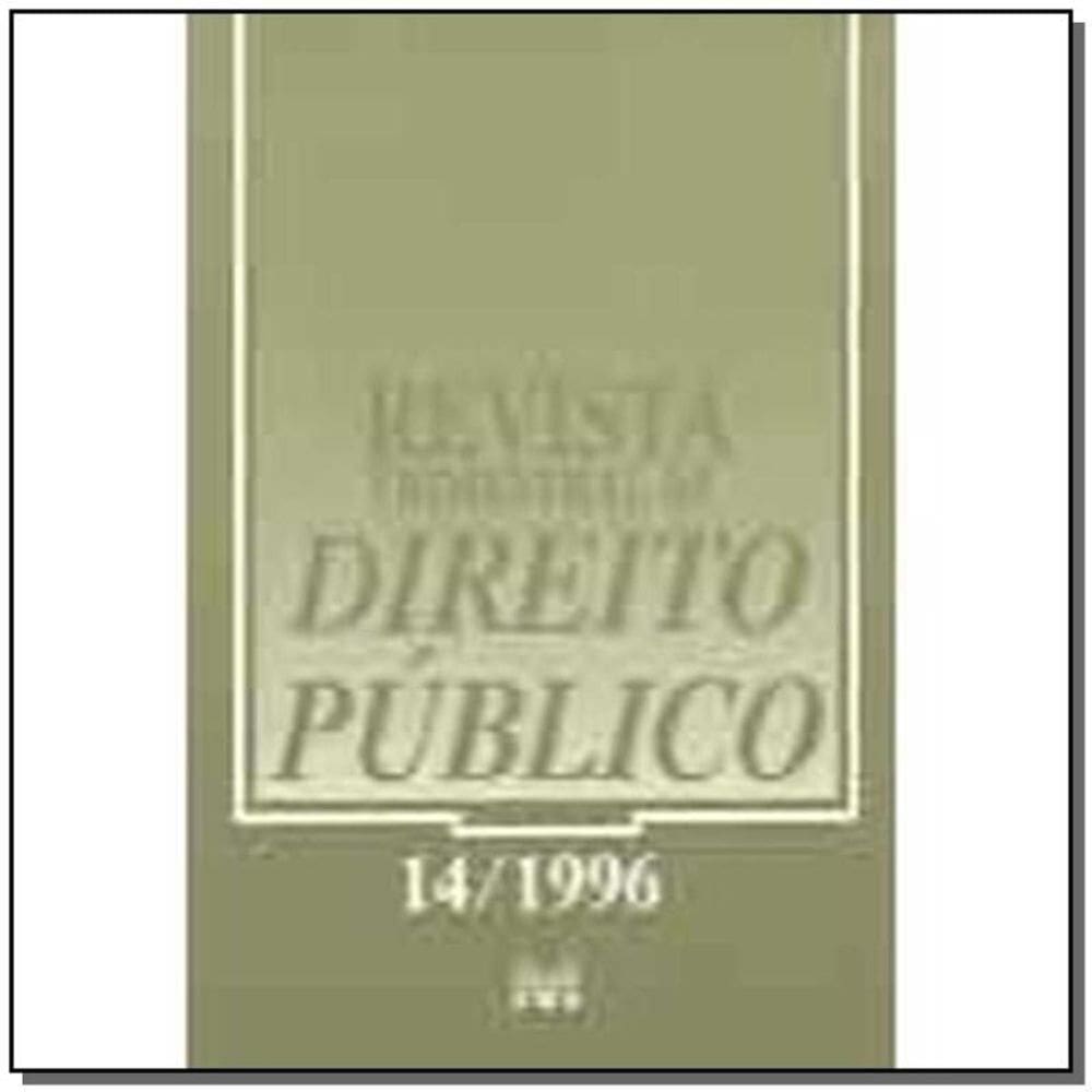 Revista Trimestral De Direito Publico Ed. 14