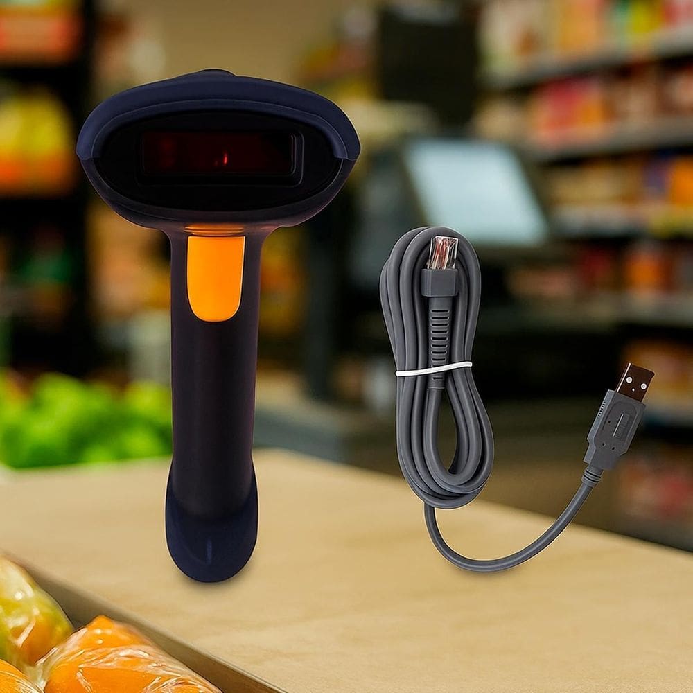 Leitor Código Scanner Tipo Pistola Usb Para Lojas E Mercados