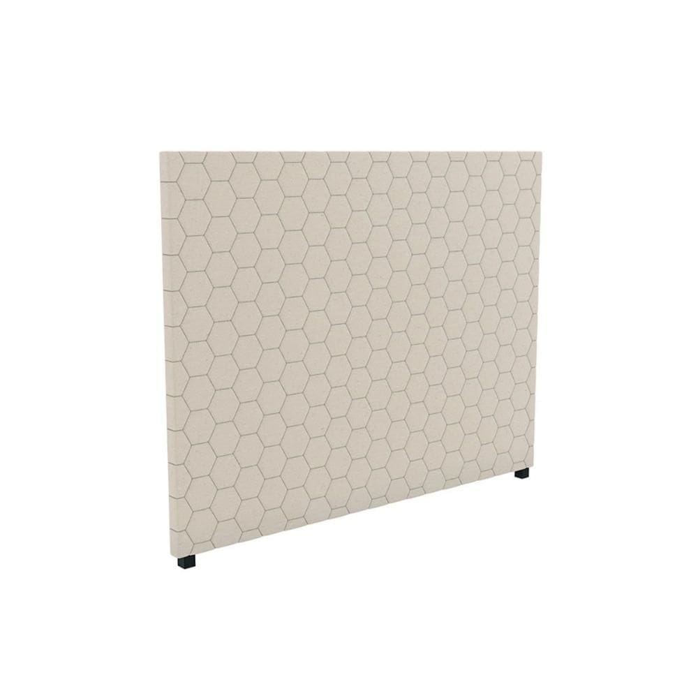 Cabeceira Cama Box Estofada Queen CAB013 - Linho Bege Caqui - Kappesberg