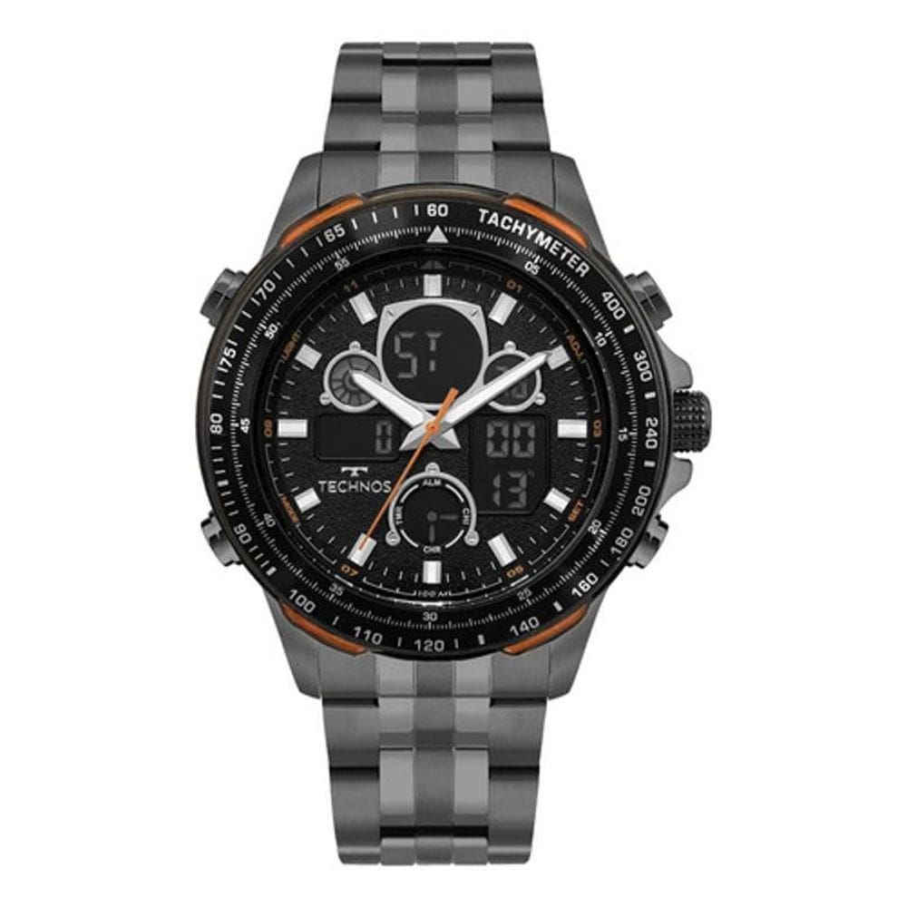 Relógio Technos Masculino Digitech Grafite Bj4130Ac/1P