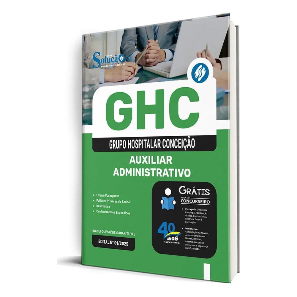 Apostila Ghc 2025 - Auxiliar Administrativo