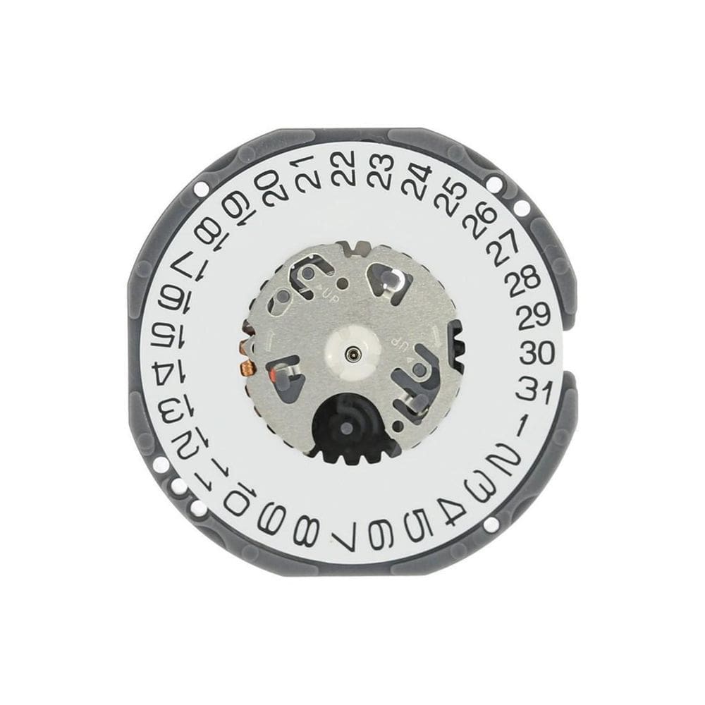 Mecanismo Relógio VJ32 Calendário Posição 3 22,6 mm Branco