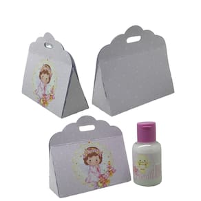 10 Lembrancinha De Batizado Caixinha Com Hidratante Rosa