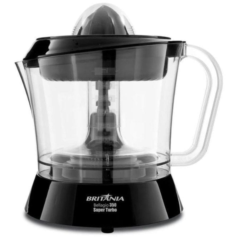 Espremedor De Frutas Bellagio Preto 350 Turbo Britânia 220V