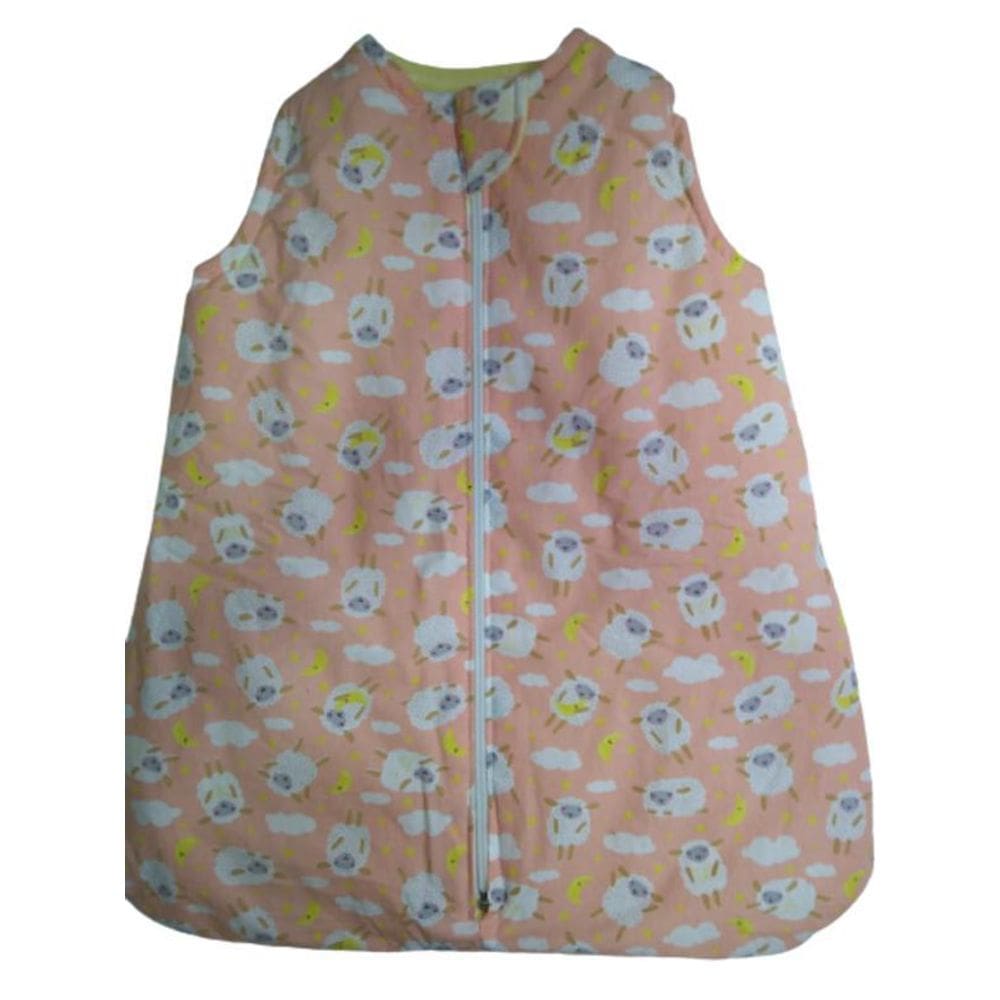 Saco De Dormir Bebê Inverno - G - Estampa Ovelhinha Rosa
