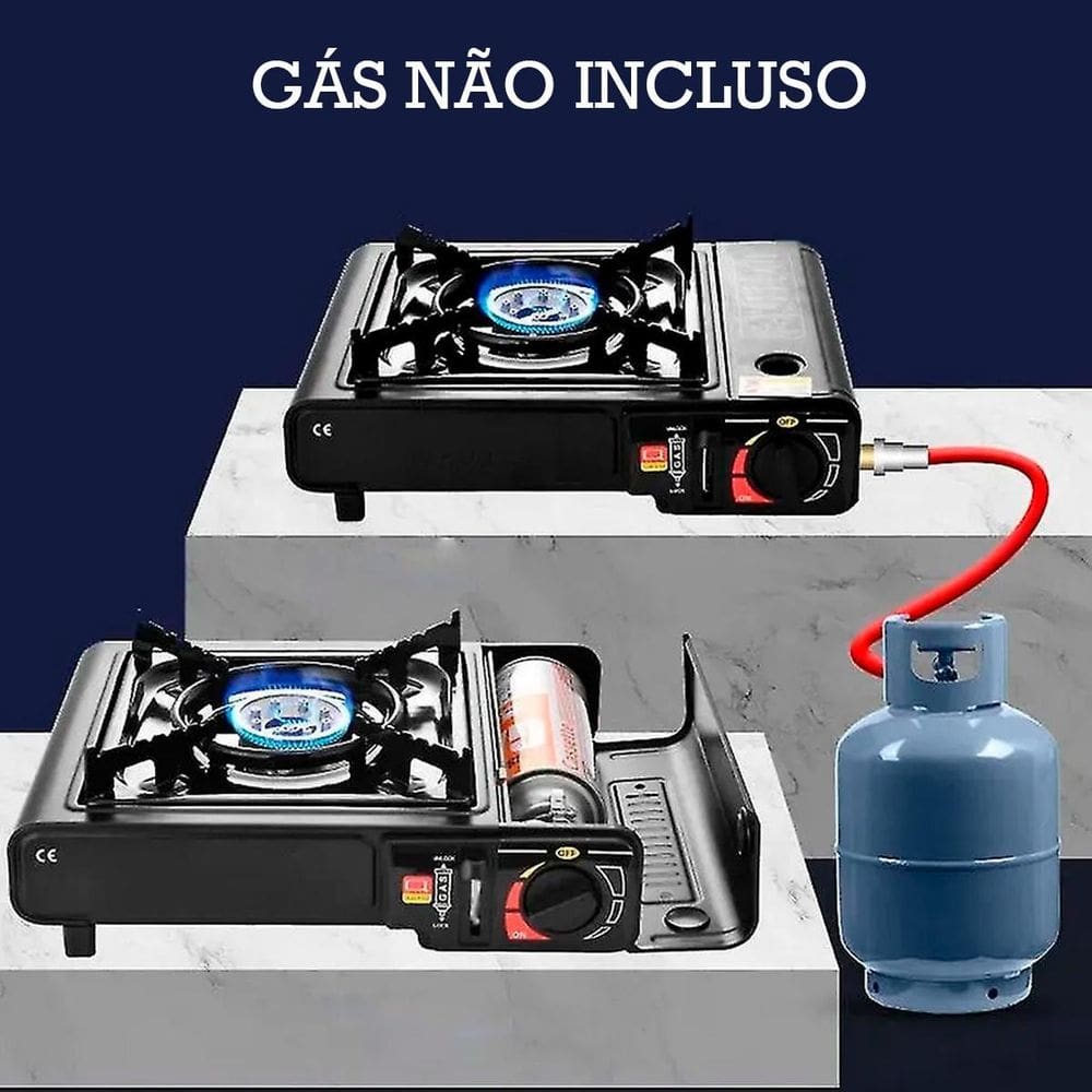 Mini Fogão Fogareiro Para Lazer Camping E Praia