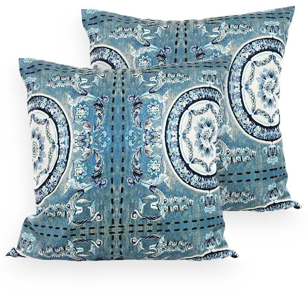 Almofada Decorativa Suzani 55x55cm kit 2 peças - Kacyumara