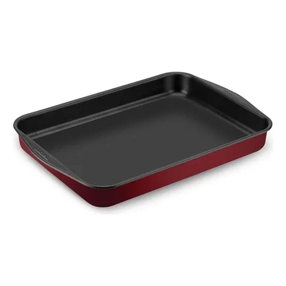 Assadeira Retangular R3 Dura+ 33cm Revestida Verm - Rochedo