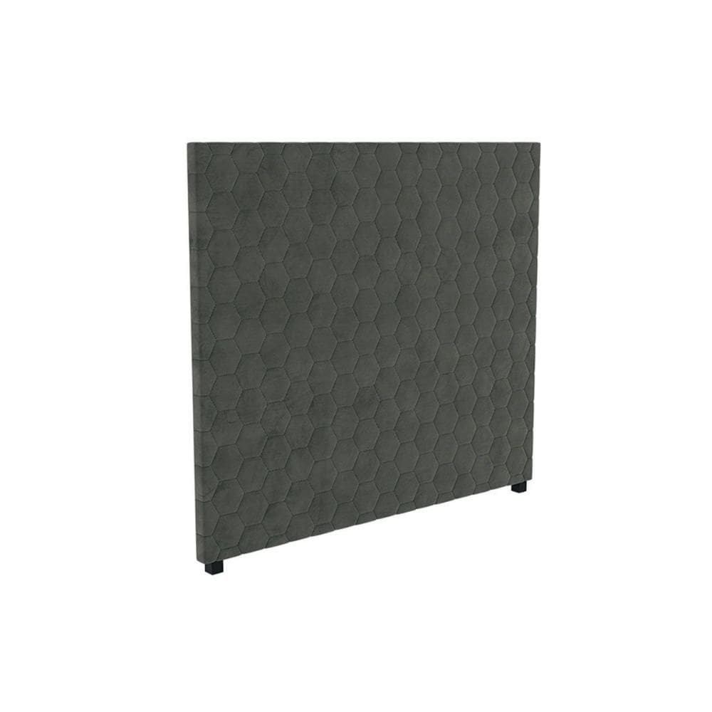Cabeceira Cama Box Estofada Casal CAB013 - Suede Grafite - Kappesberg