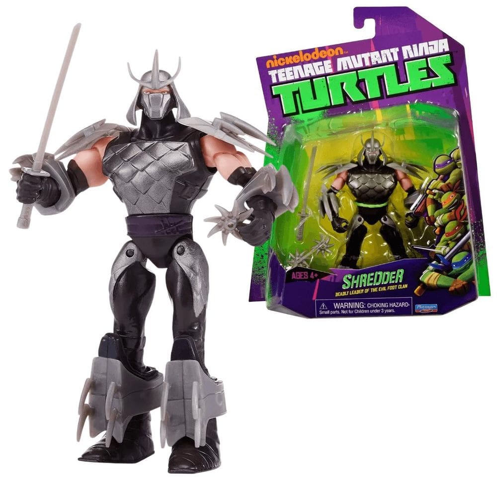 Boneco Destruidor Shredder As Tartarugas Ninja e Acessórios