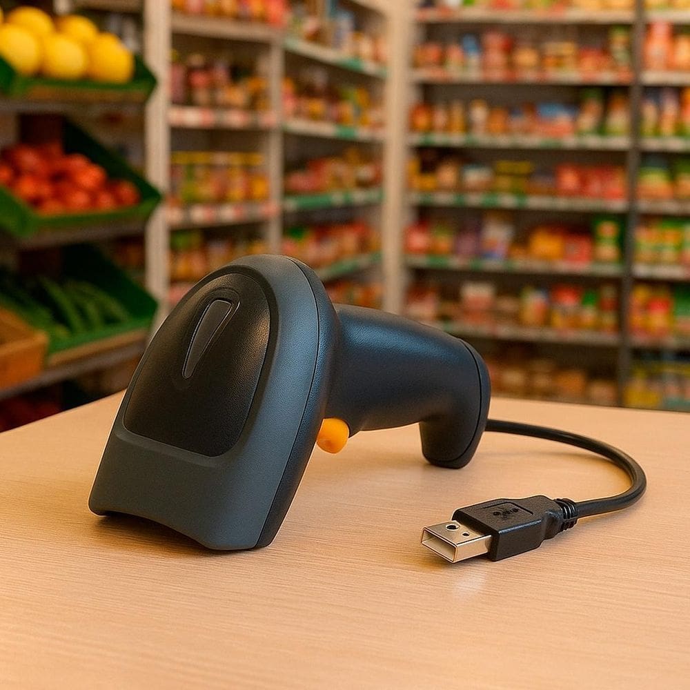 Leitor Código Barras Scanner Portátil Rápido Para Vendas