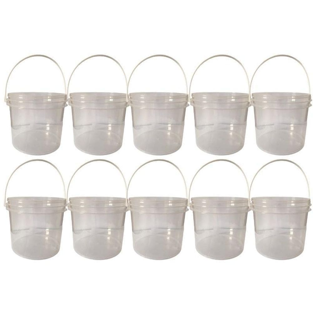 Balde Transp 2.2L Alça Plástica P Produtos Diversos 10 Pçs