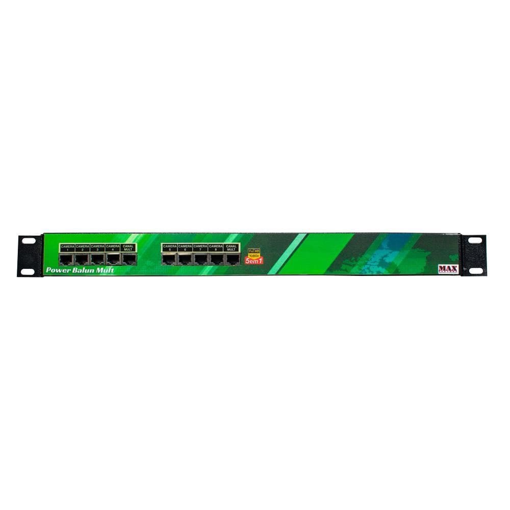 Power Balun Max Eletron Hd Rj 45 08 Canais Com Fonte