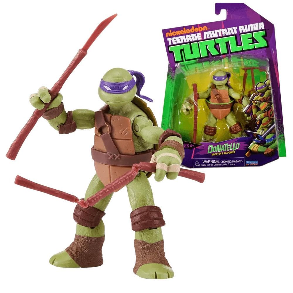 Boneco Donatello As Tartarugas Ninja de 10cm com Acessórios