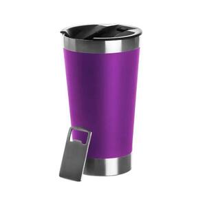 Copo Térmico Roxo Aço Inox Parede Dupla 473Ml